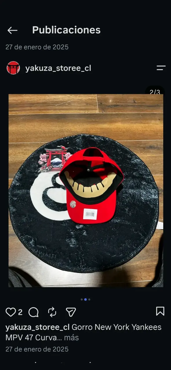 Gorra roja New York Yankees ajustable - 2