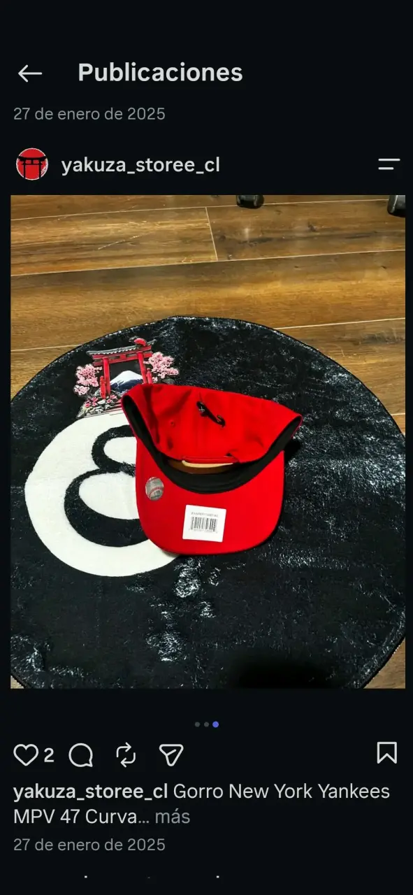 Gorra roja New York Yankees ajustable - 3