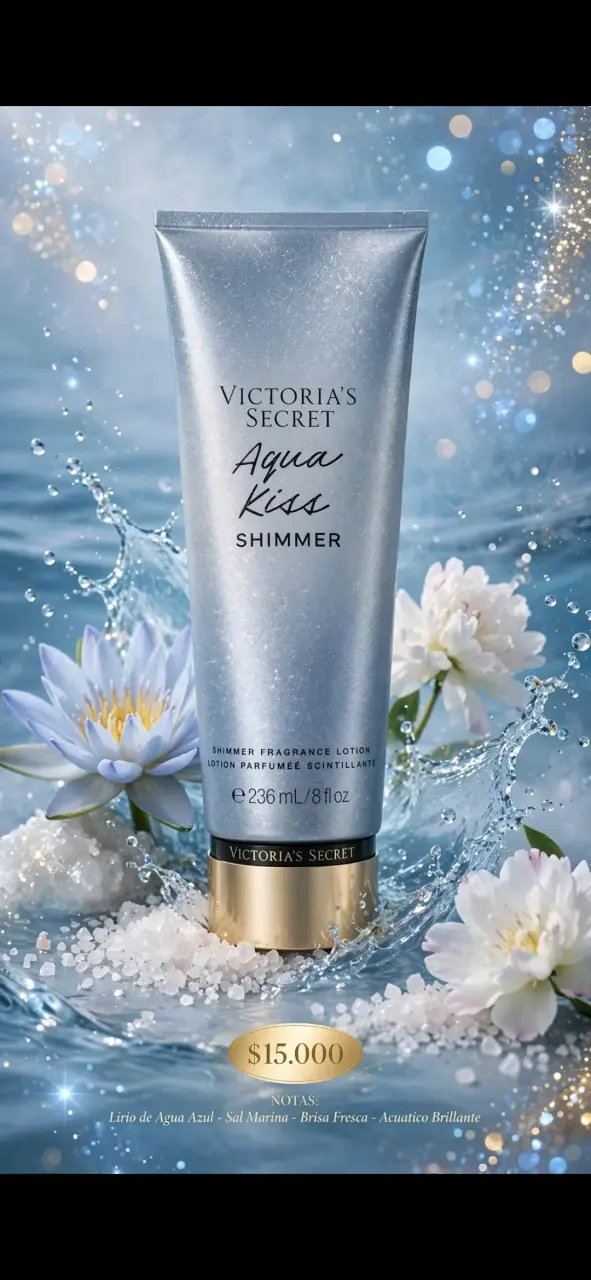 Loción Corporal Shimmer Victoria's Secret Aqua Kiss