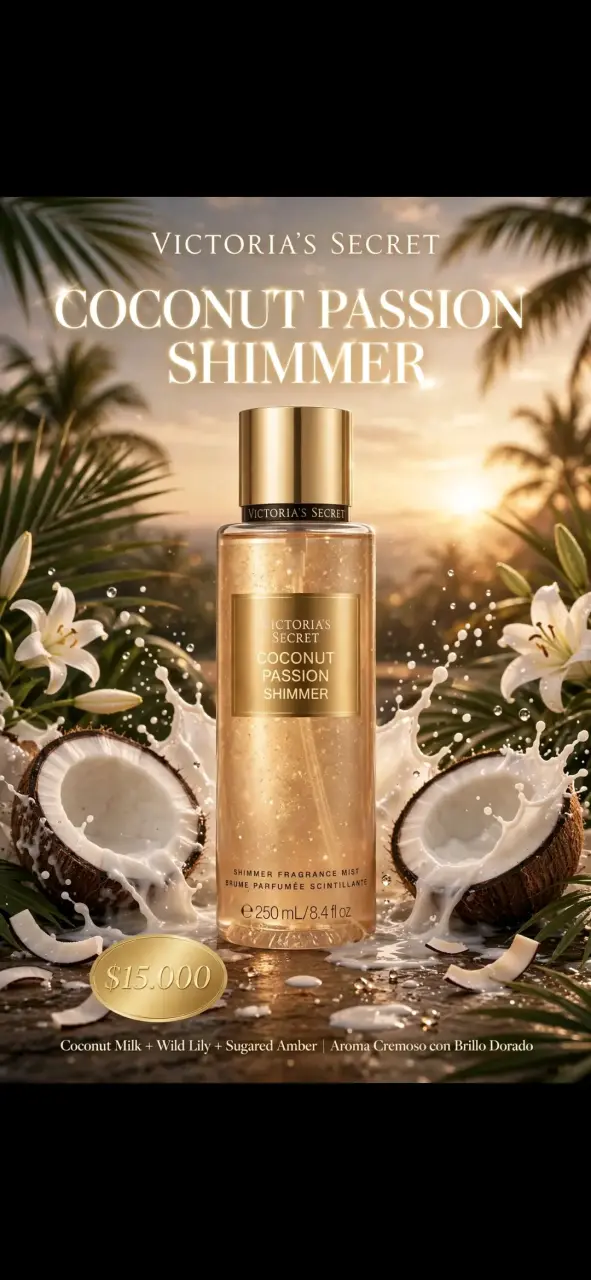 Body Mist Victoria's Secret Coconut Passion Shimmer 250ml