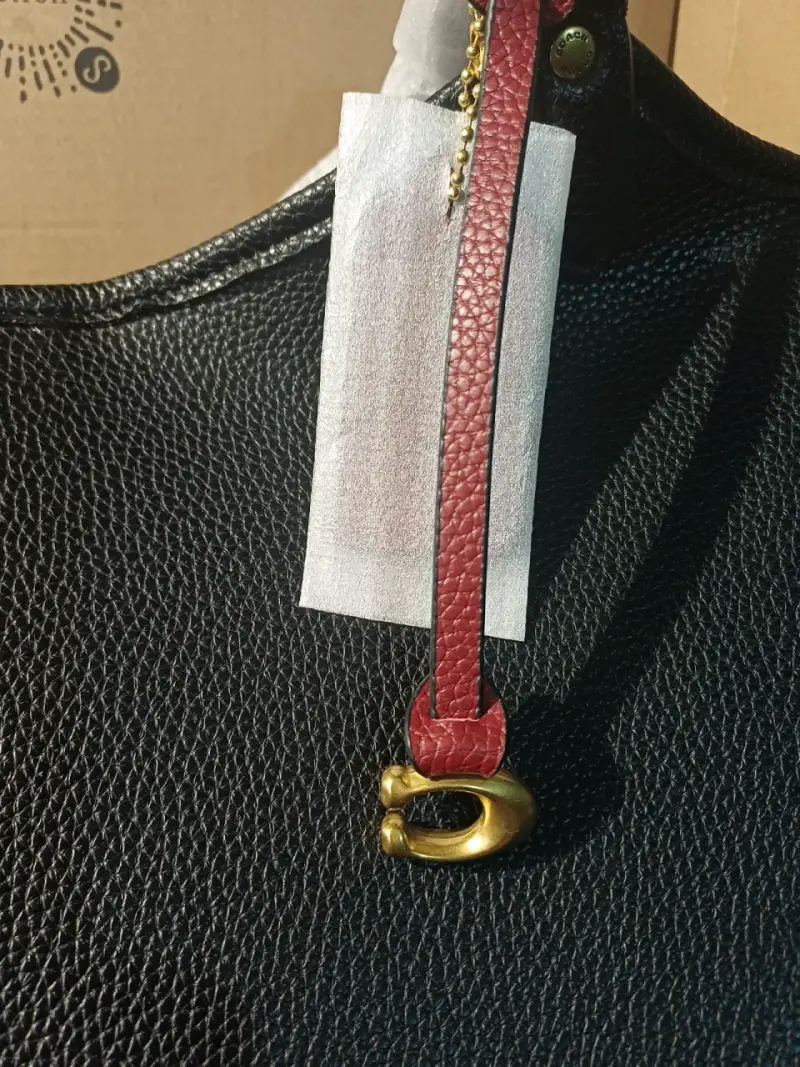 Bolso de cuero negro Coach original - 4