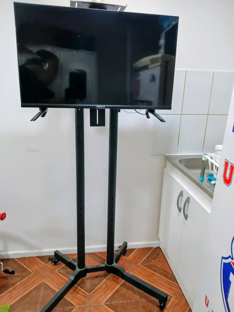 Soporte de TV con ruedas ajustable - 2