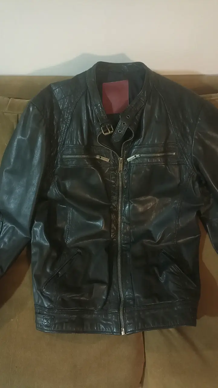 Chaqueta de cuero negra Americanino - 1