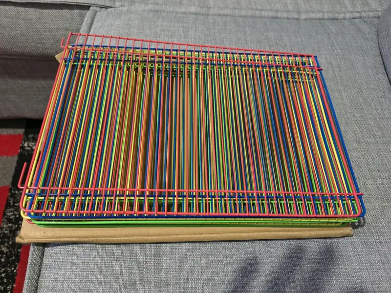 Corral de metal multicolor para mascotas pequeñas - 2