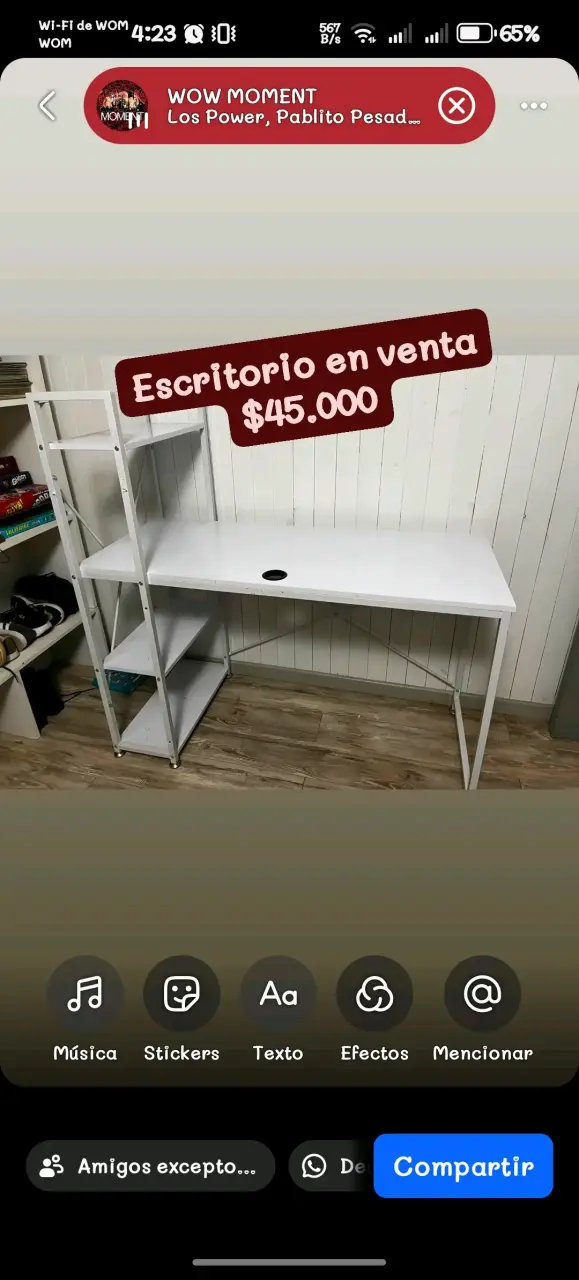 Escritorio moderno con estantes integrados - 2