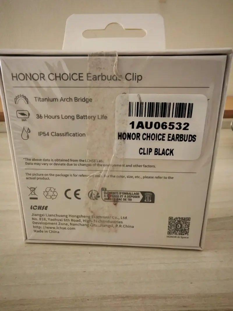 Auriculares Honor Choice Earbuds Clip Negros - 4