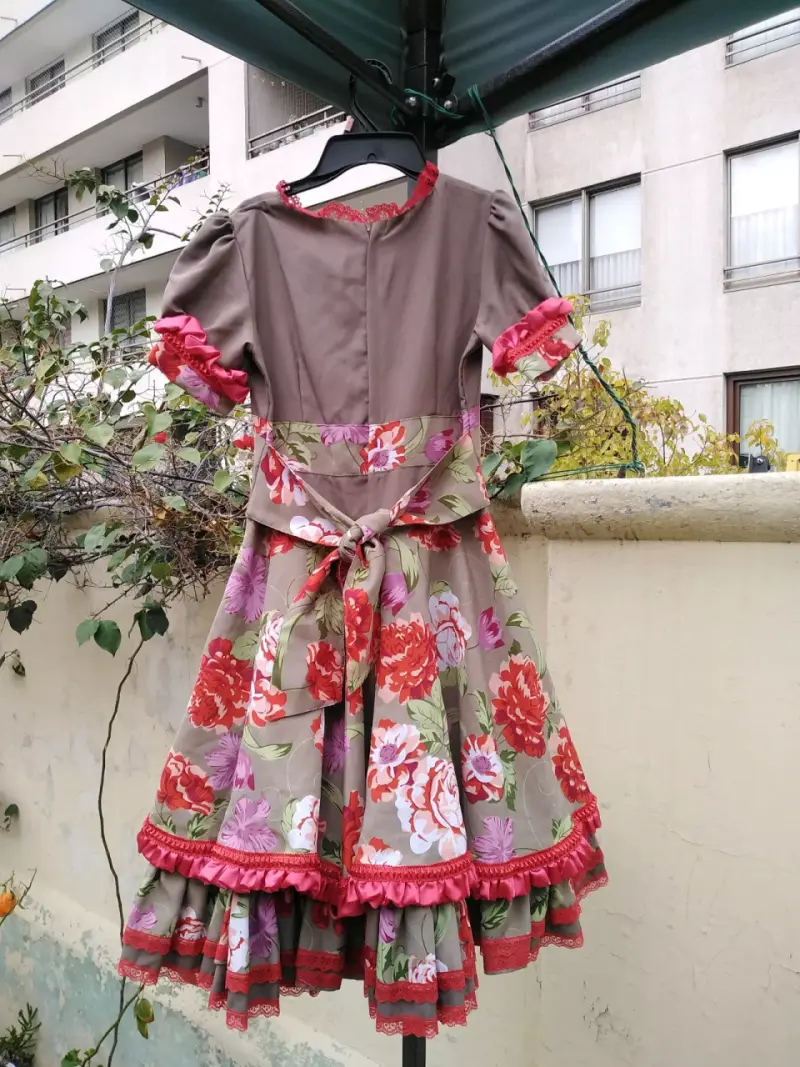 Vestido de huasa para niña - 3