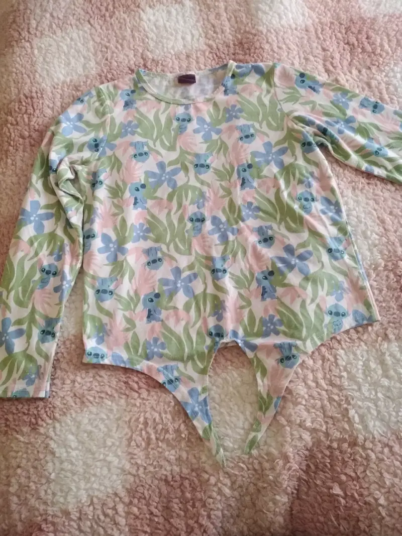 Polera de niña estampado floral