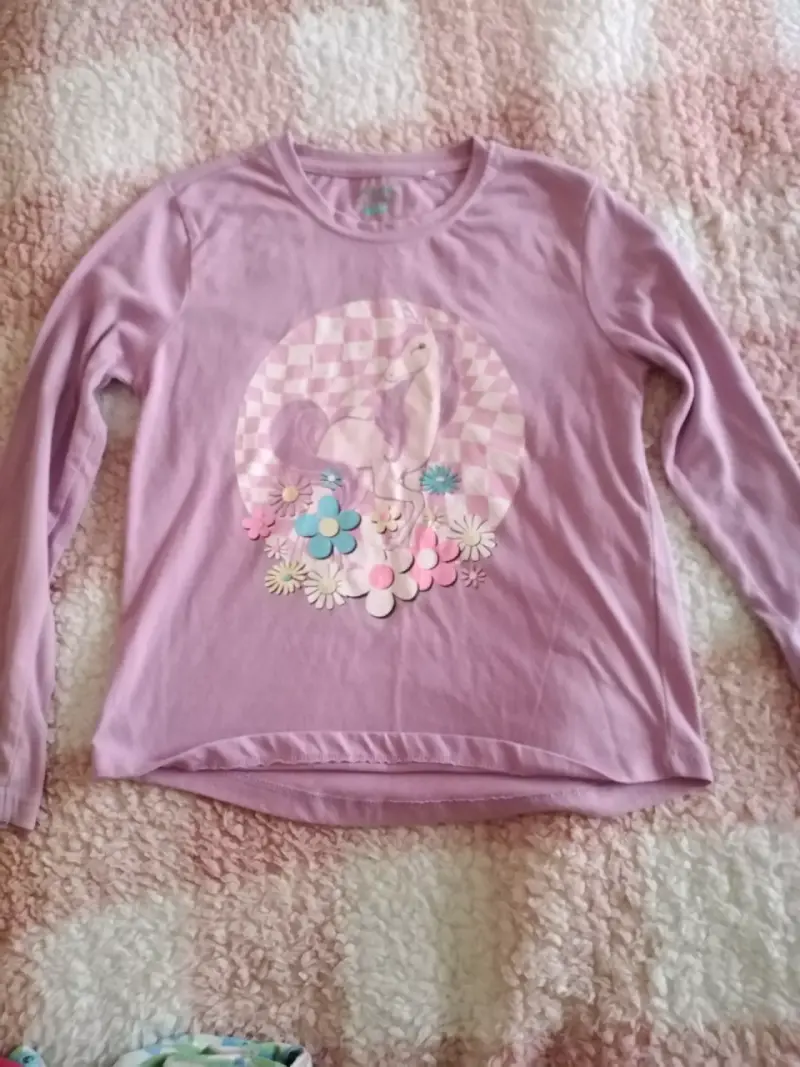 Polera de niña con unicornio y flores - 2