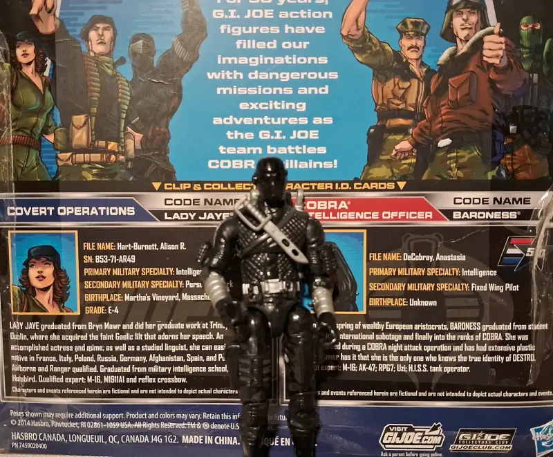 Figura de acción G.I. Joe Snake eyes
