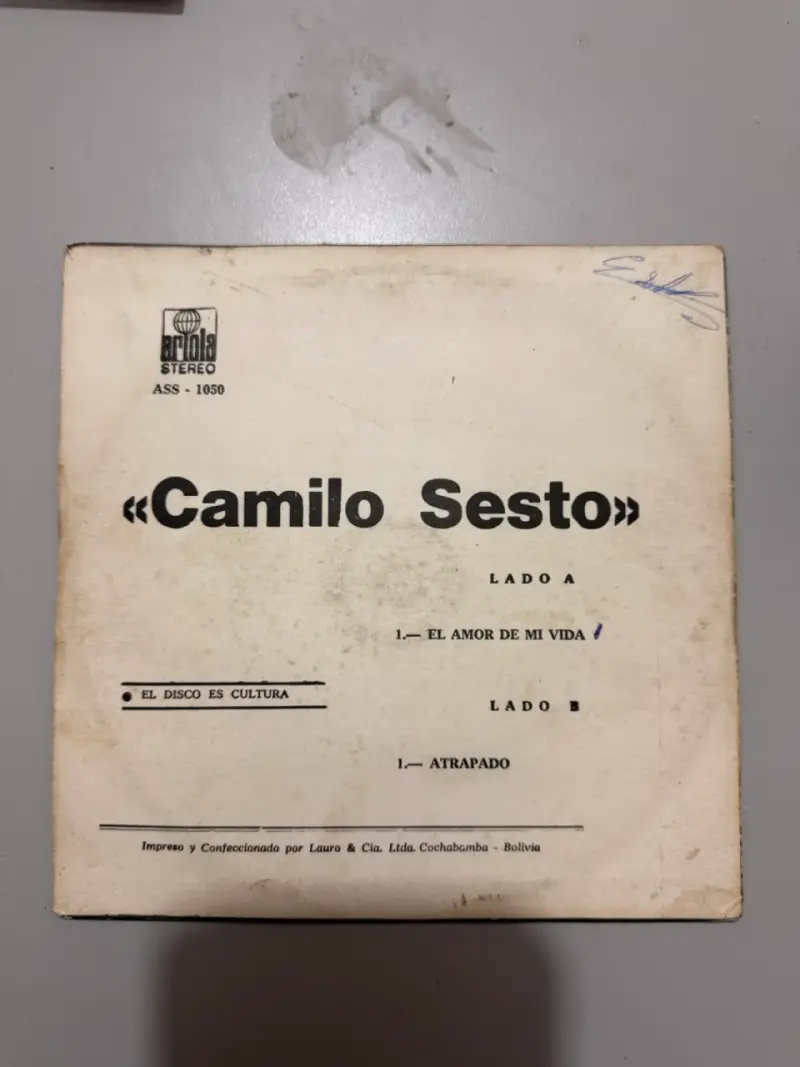 Single Camilo Sesto - Sentimientos - 2