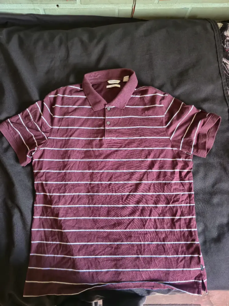 Polera Polo Calvin Klein Burdeo - 1
