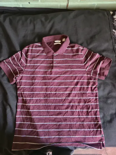 Polera Polo Calvin Klein Burdeo - miniatura 1
