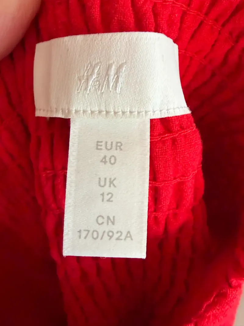 Vestido rojo H&M con tirantes - 3