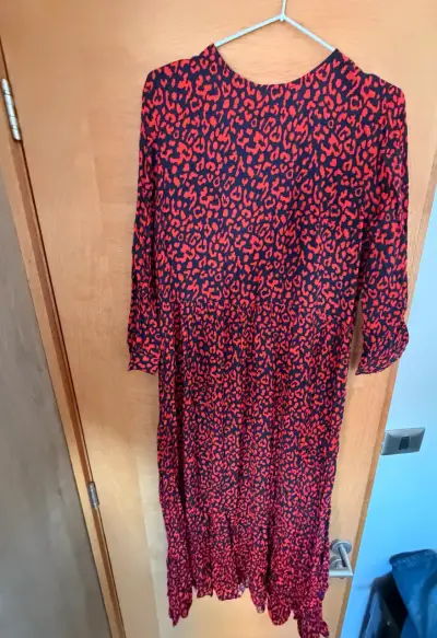 Vestido largo estampado animal print Zara - miniatura 1