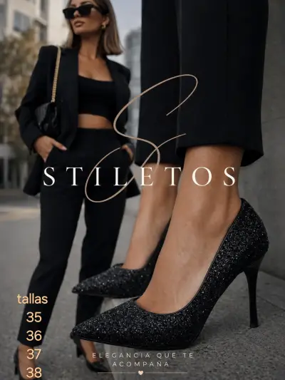 Zapatos de tacón alto elegantes para mujer - miniatura 1