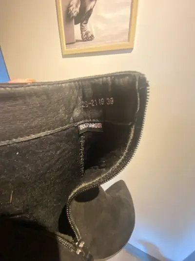 Botines de tacón negro con cierre lateral - miniatura 4