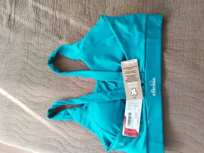 Conjunto de tops deportivos Ellesse en coral y turquesa - miniatura 3