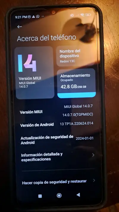 Smartphone Xiaomi Redmi 13C 8GB RAM 256GB Azul - miniatura 4