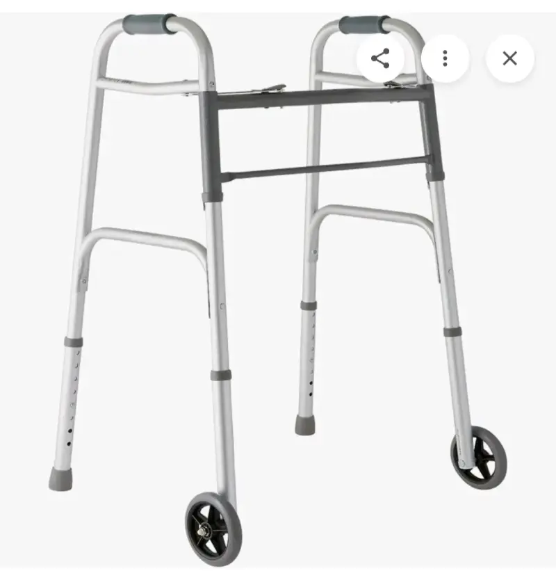 Andador plegable con ruedas para adultos