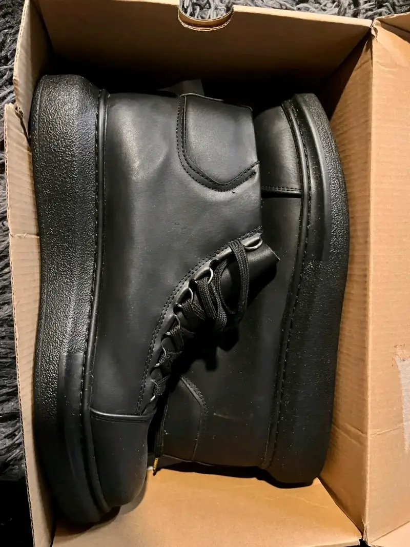 Botines de cuero negro Chekich para hombre - 1