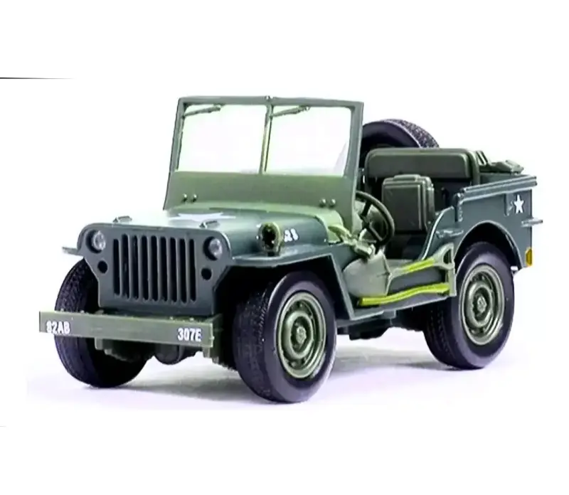Jeep Willys Militar Verde 1/32 de metal colección - 2