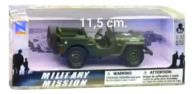 Jeep Willys Militar Verde 1/32 de metal colección - miniatura 6