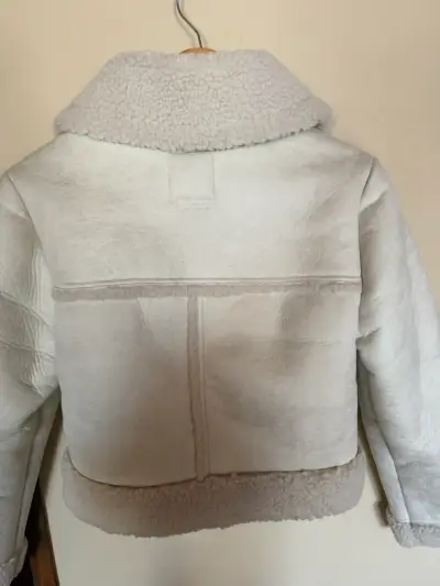 Chaqueta de piel sintética Abercrombie XS beige - miniatura 3