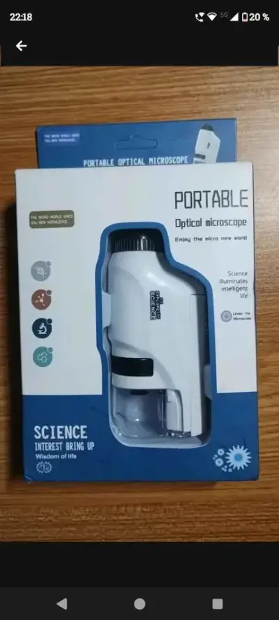 Microscopio portátil óptico con luz LED - miniatura 1