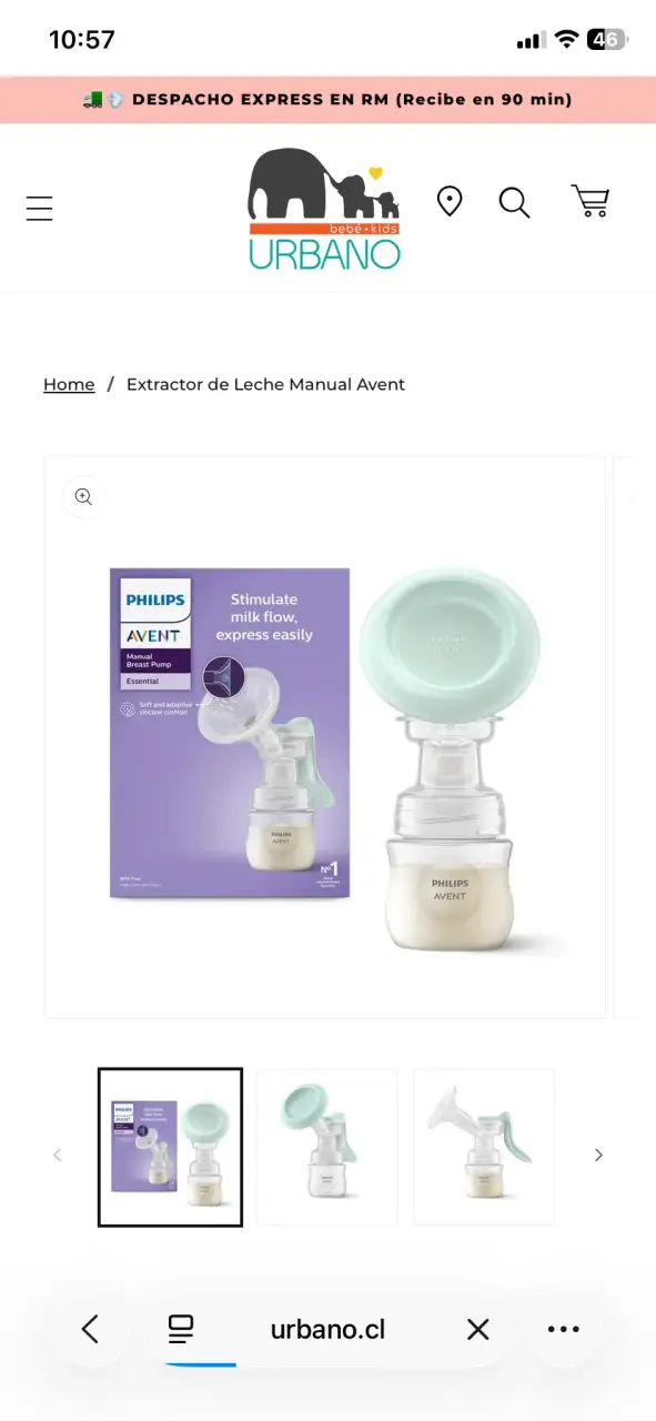 Extractor de Leche Manual Philips Avent