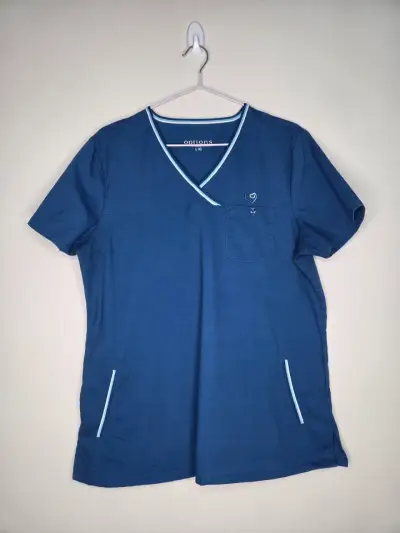 Blusa médica calipso oscuro para mujer talla L - miniatura 1