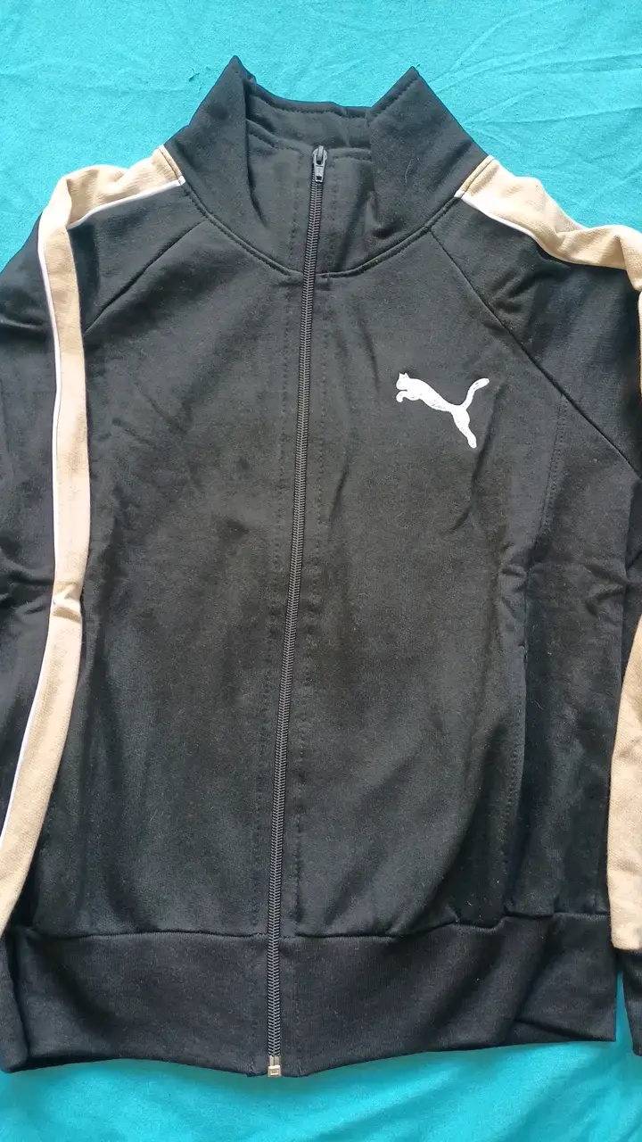 Conjunto deportivo negro y beige Puma para hombre - 2