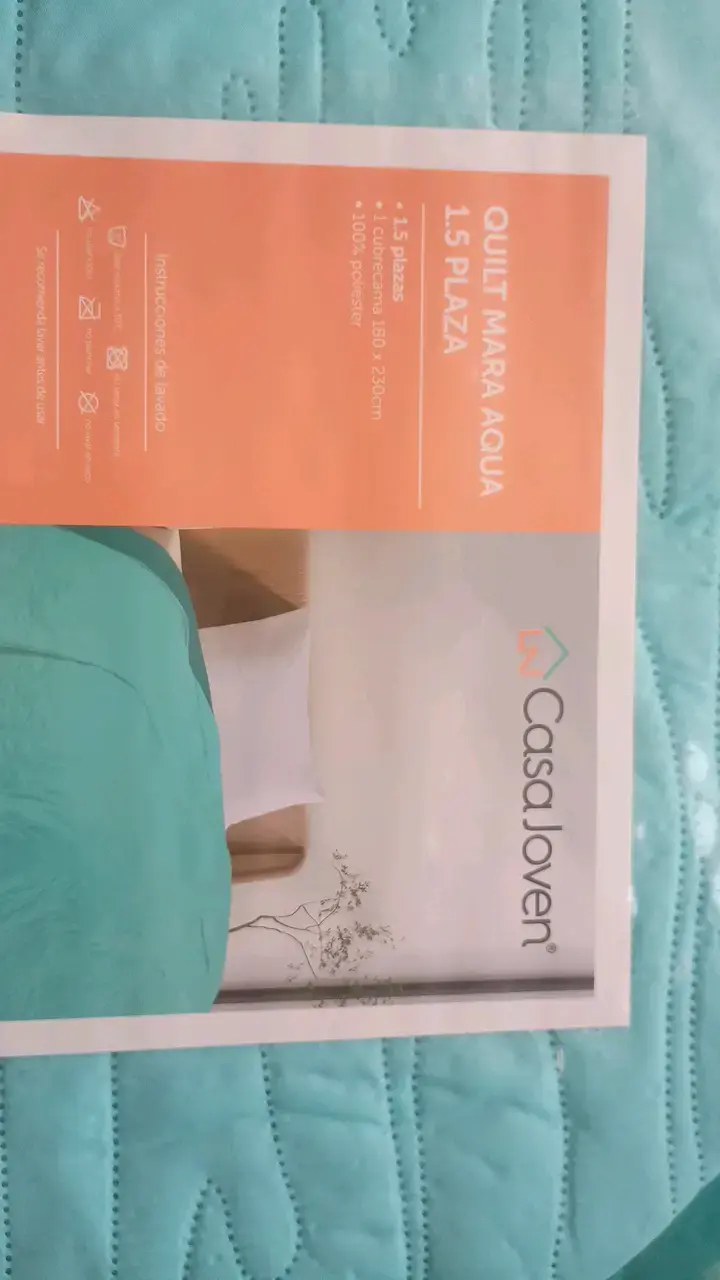 Quilt Casa Joven Aqua 1.5 Plazas