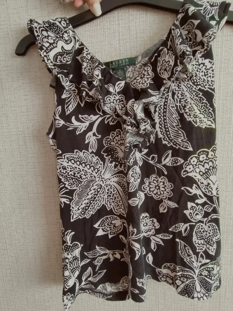 Blusa sin mangas estampada Lauren Ralph Lauren