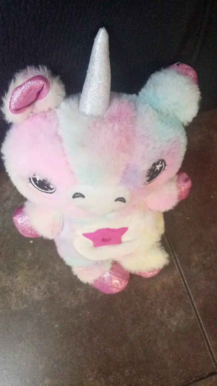 Peluche unicornio multicolor con estrella - 2
