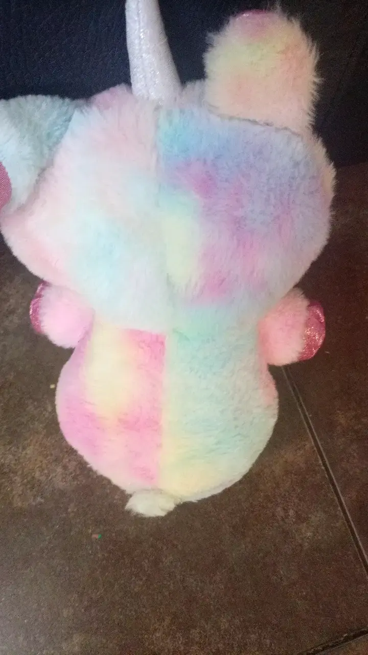 Peluche unicornio multicolor con estrella - 3