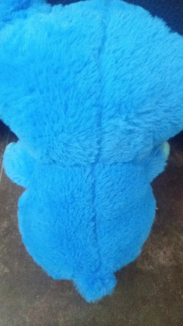 Peluche azul con estrella amarilla espanta cuco - 3