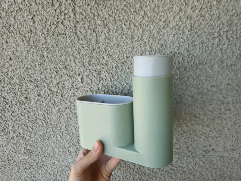 Dispensador de jabón y esponja verde - 4