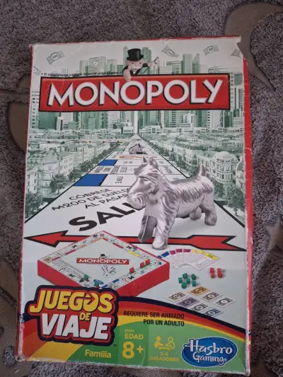 Juego de mesa Monopoly de viaje para familia - miniatura 1