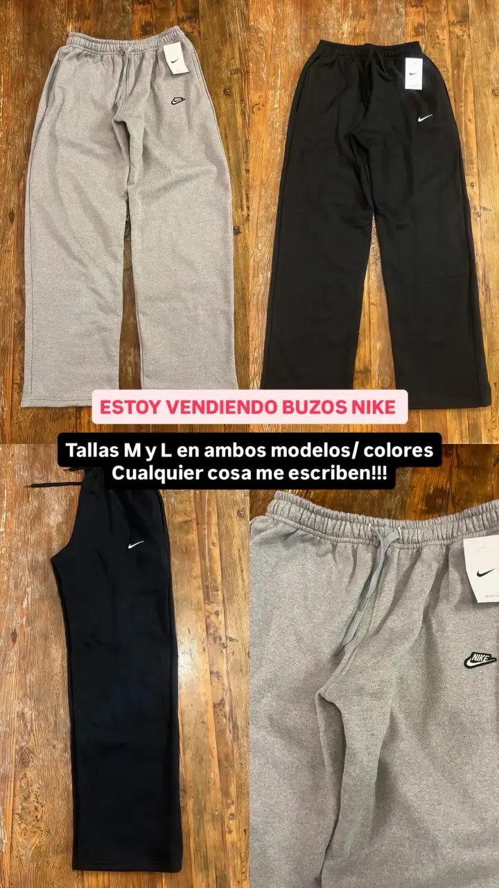 Buzos Nike en colores gris y negro - 1