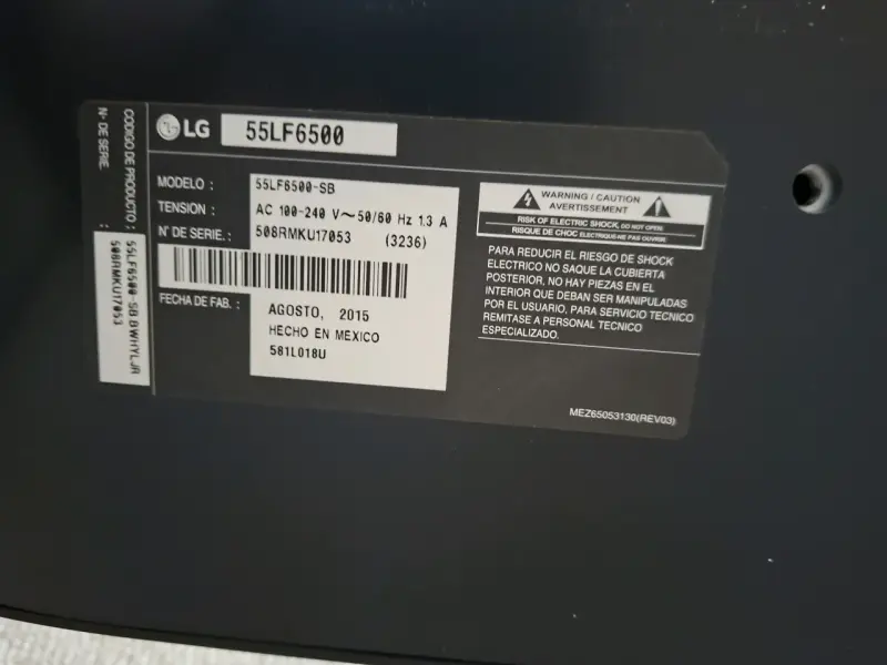 Televisor LG 55 pulgadas modelo 55LF6500 - 2