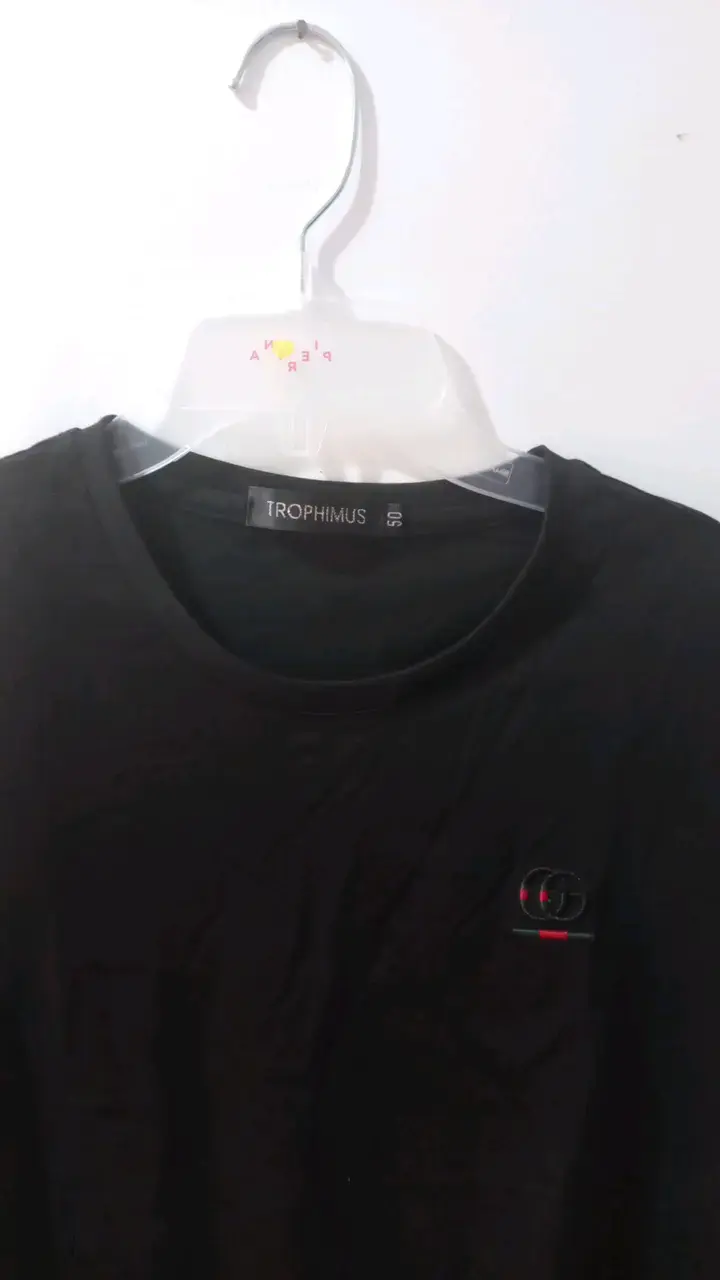 Polera negra Trophimus de algodón - 2