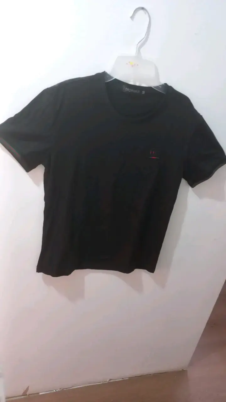 Polera negra Trophimus de algodón - 3