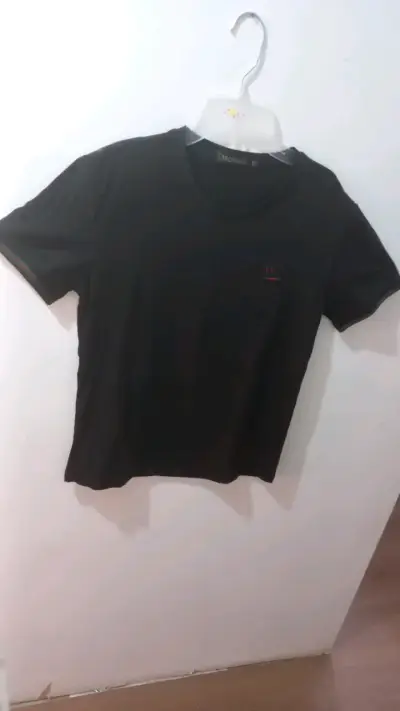 Polera negra Trophimus de algodón - miniatura 3