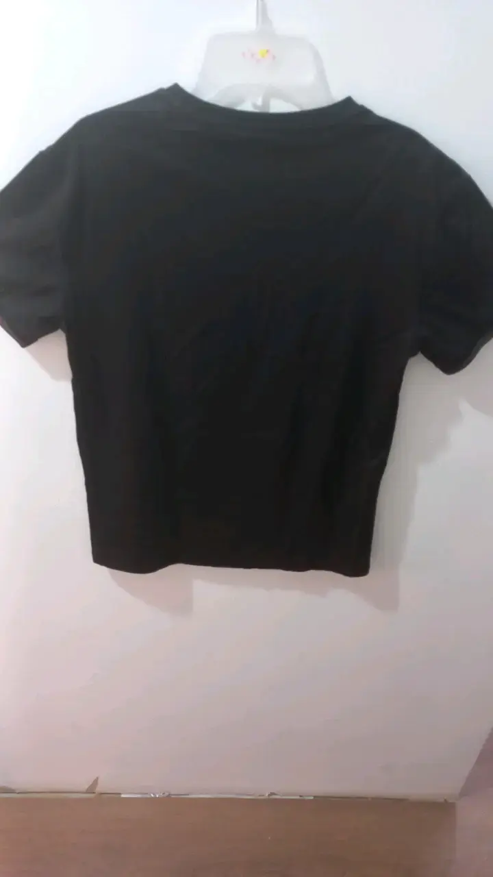 Polera negra Trophimus de algodón - 4