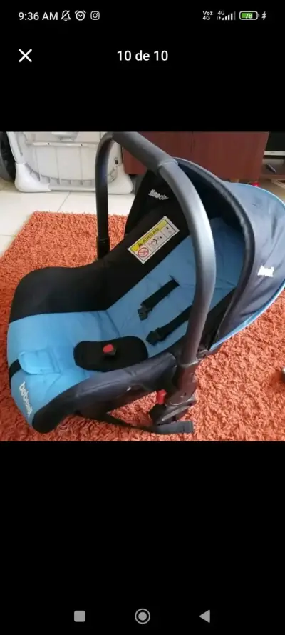 Silla de Auto Bebesit Azul con Base - miniatura 1