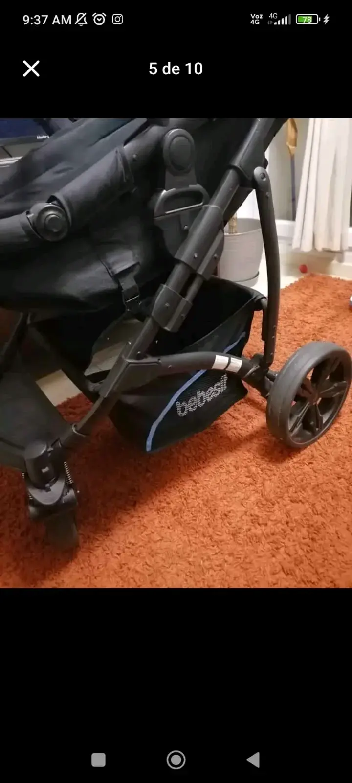 Silla de Auto Bebesit Azul con Base - 3