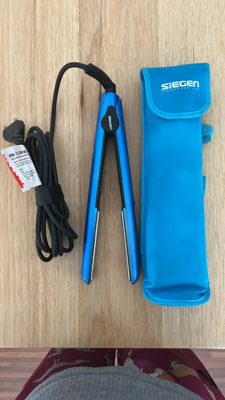 Plancha de Pelo Siegen Azul con Estuche - 1