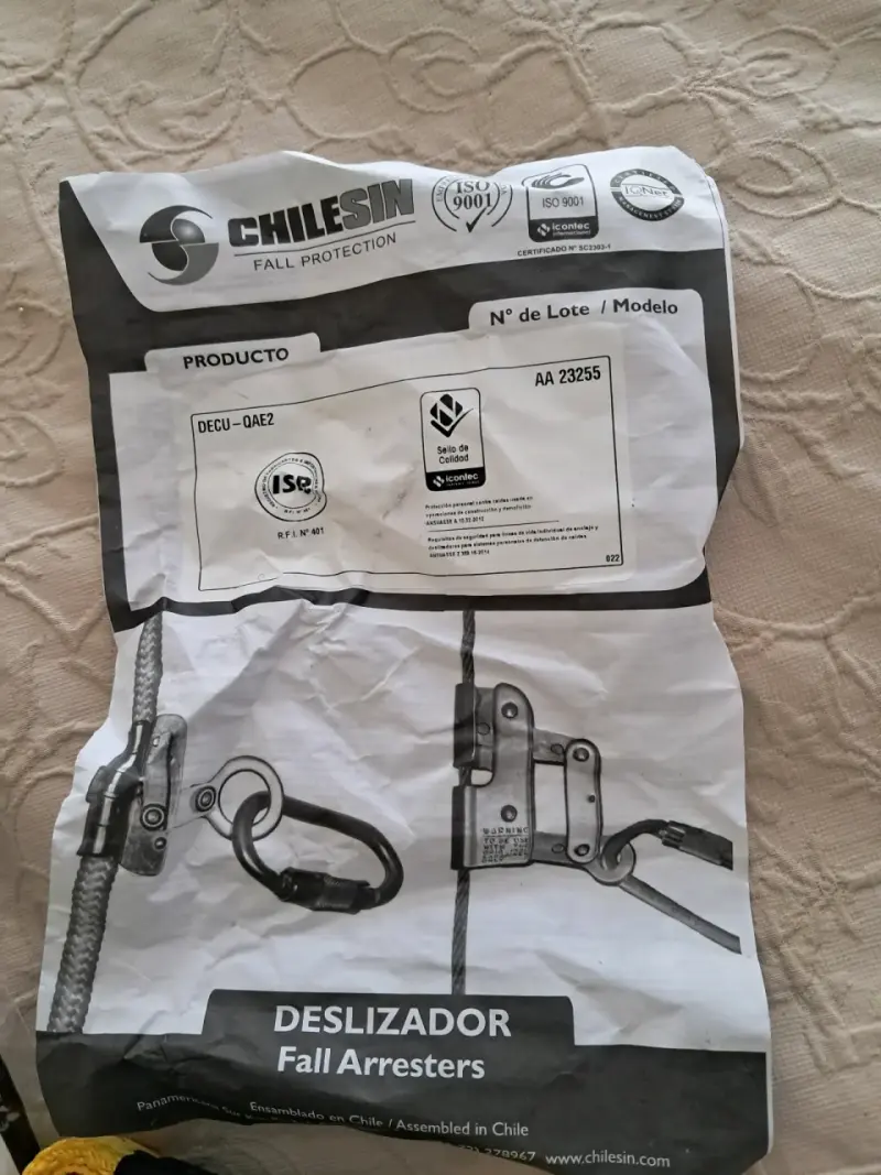 Deslizador anticaídas Chilesin para cuerda - 3