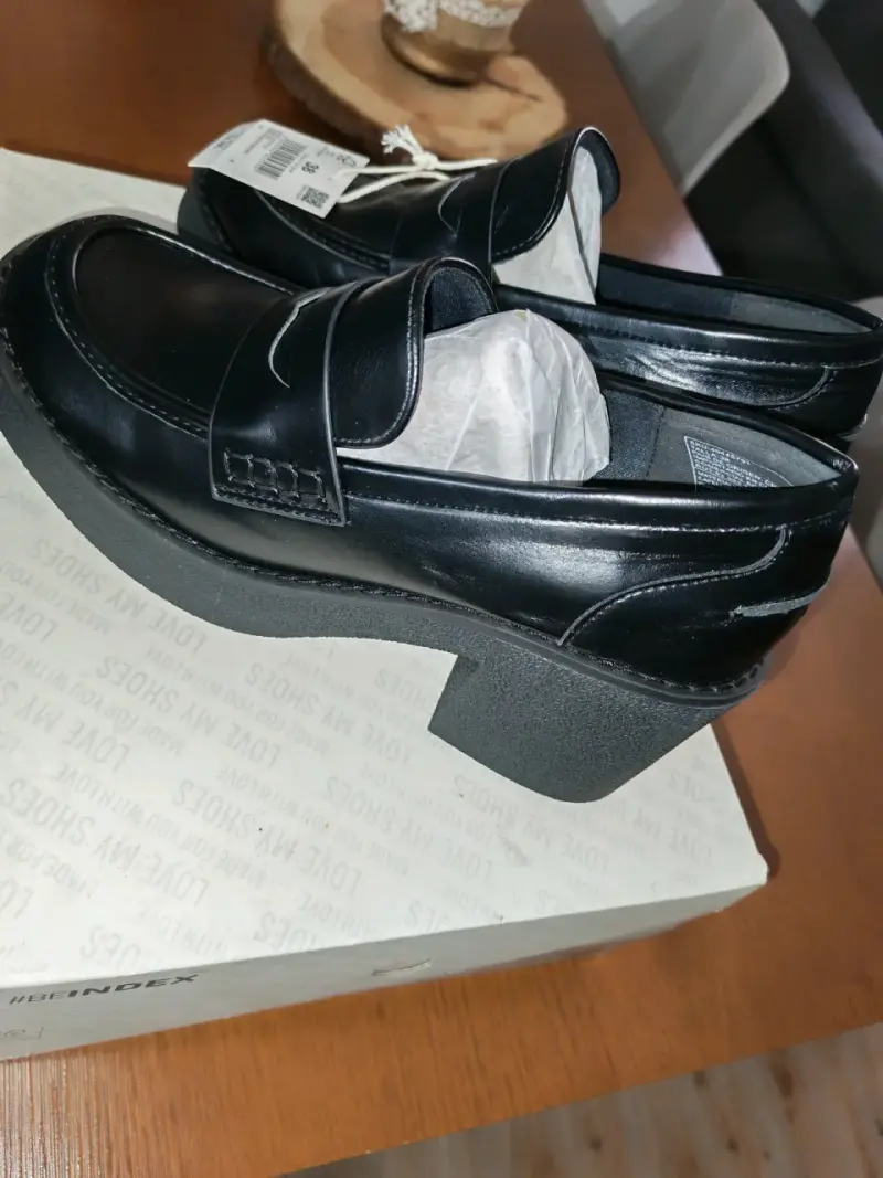 Zapatos de tacón bajo negros talla 38 - 3